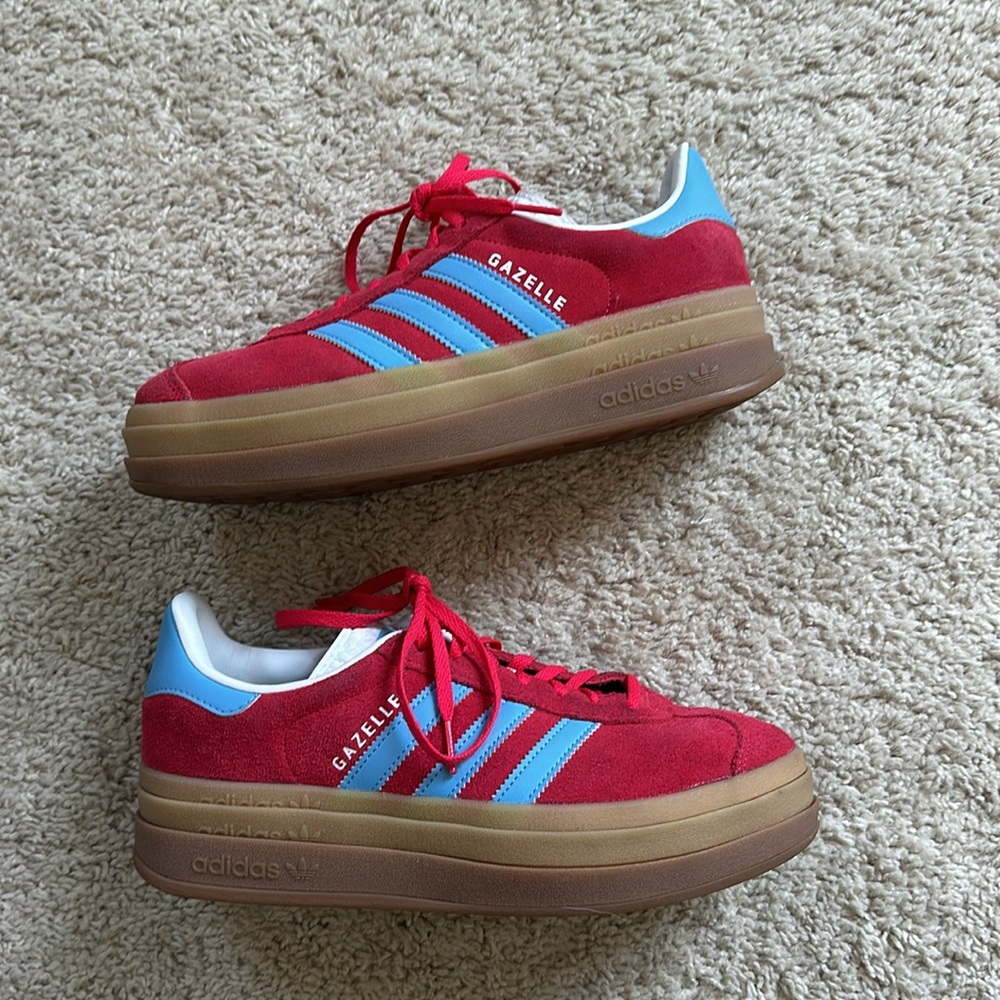 Red Adidas Gazelle Bold